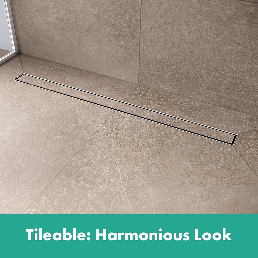 hansgrohe 56183000 RainDrain Compact Duschrinne 1000 befliesbar für Standardinstallation Komplettset