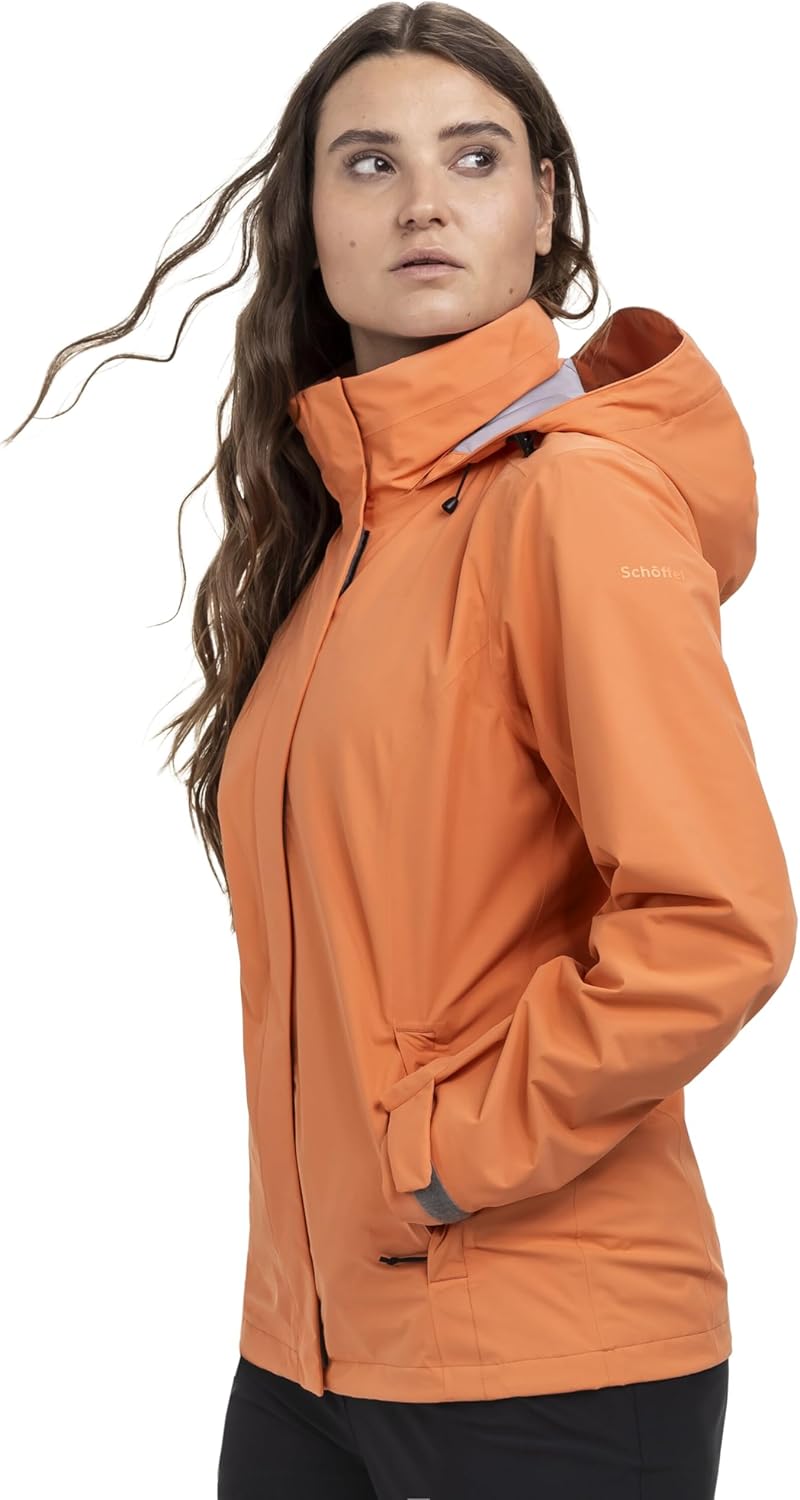 Schöffel Damen Jacket Gmund L, wind- und wasserdichte Regenjacke, atmungsaktive Outdoor Jacke, Wande