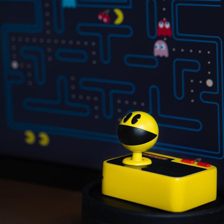 Fizz Creations PAC-MAN Plug & Play Retro Gaming Arcade Game Wireless Controller Included HDMI Cable