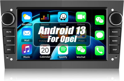 CAMECHO Android 13 Autoradio für Opel Corsa d/Astra h/Zafira b/Meriva/Vivaro Radio mit Navi, 7 Zoll