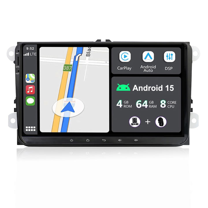 JOYX Android 10 Autoradio Passt für VW Passat/Golf/Skoda/Seat - 2G+32G - Eingebaut DSP/Carplay/Andro