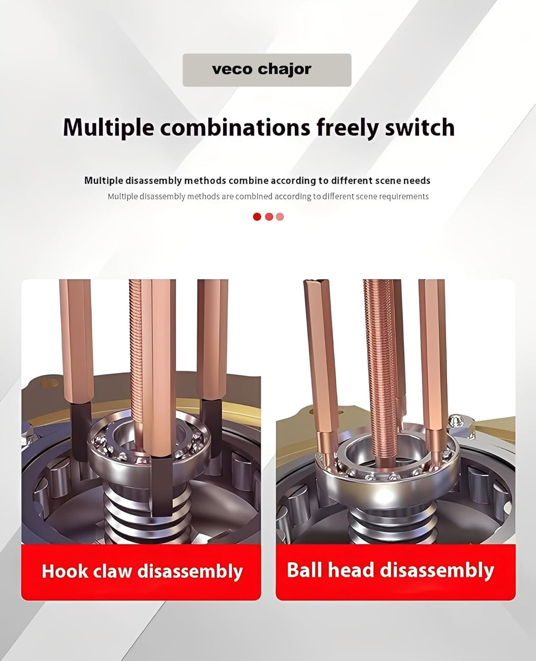 Faankiton 36 in 1 Lagerabzieher Set, Universal Innenlager Abzieher, Multifunktionales Lagerentfernun