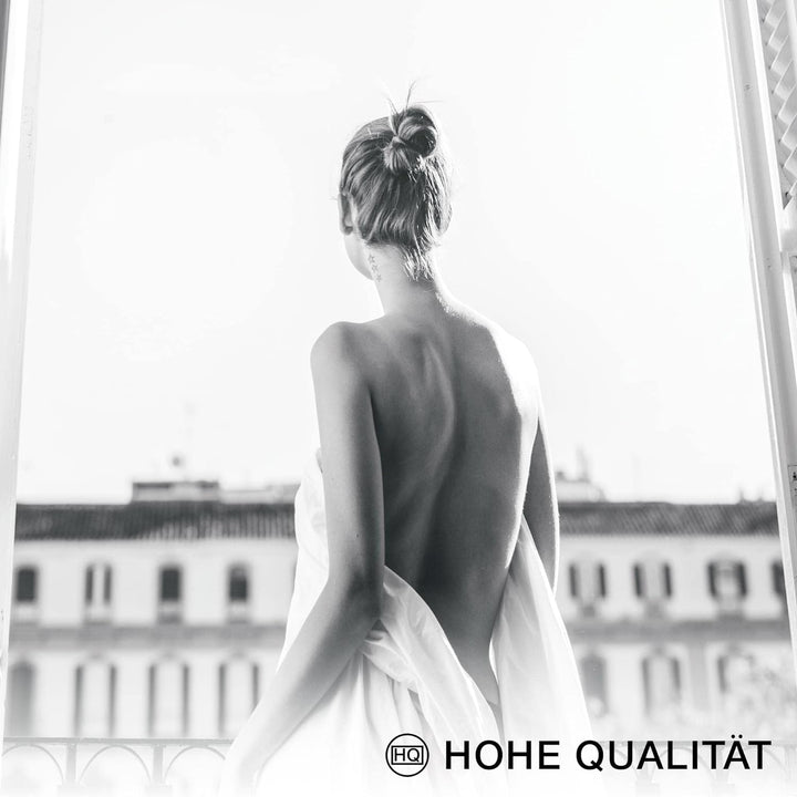 Novart Bilder Set - AUFHÄNGFERTIG - KEIN EXTRA RAHMEN BENÖTIGT - Fashion Coco Modern Grau Rosa - Woh