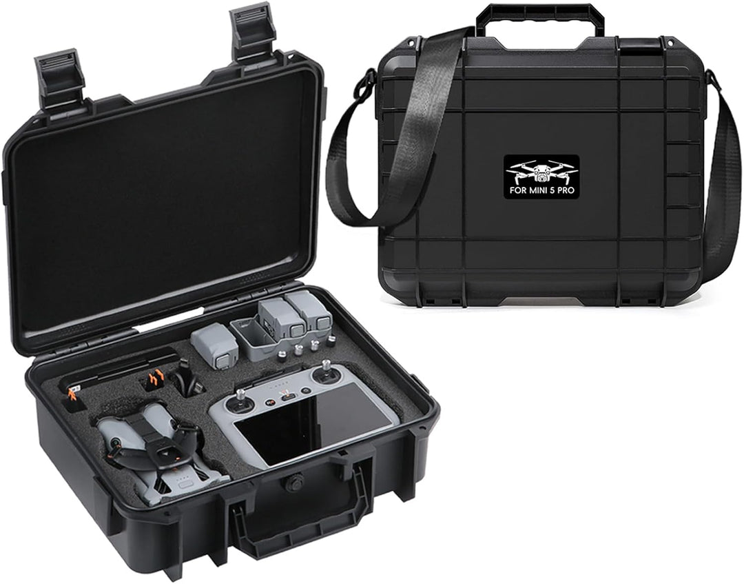 ZJRXM Mini 5 Pro Koffer, Hardshell Aufbewahrungs Tasche für DJI Mini 5 Pro Drone Zubehör, Hartschale