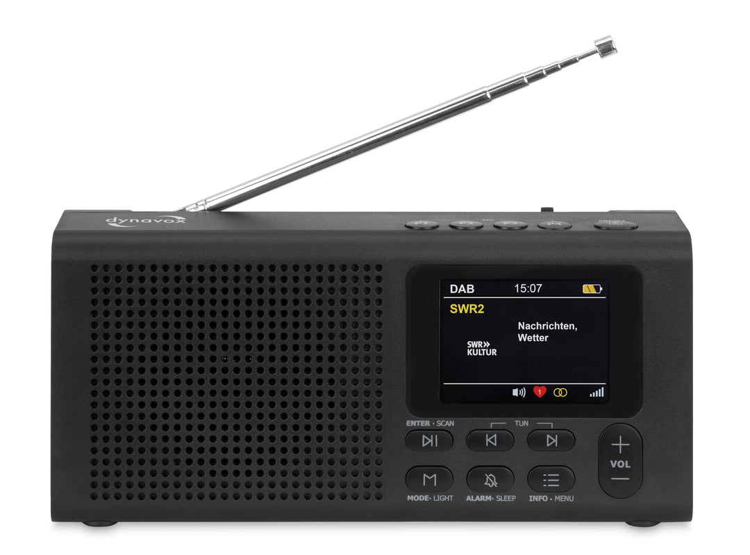 Dynavox DBT200 tragbares, digitales DAB+/UKW Radio, ideal als Küchenradio, Badradio, Büroradio, Werk