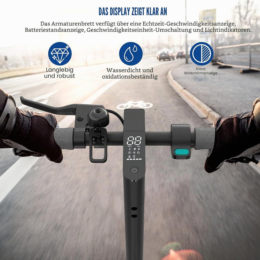 Elektroroller Bluetooth Dashboard für Xiaomi Pro 2, E-Scooter Armaturenbrett mit Abdeckung, Klare Da