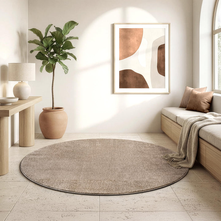 SANAT Kurzflor Teppich Wohnzimmer - Uni Modern Teppiche fürs Schlafzimmer, Arbeitszimmer, Büro, Flur