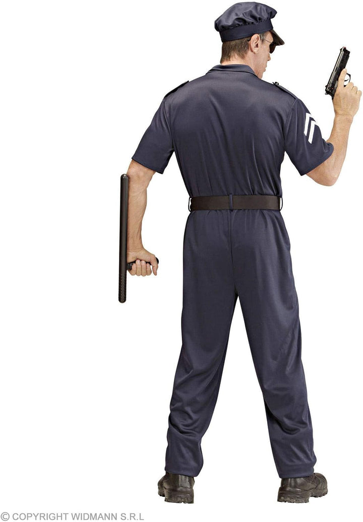 "POLICE OFFICER" (jumpsuit, belt, hat) - (L), L