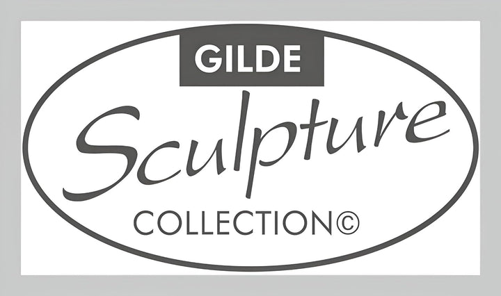 Skulptur Paar "Der Kuss" kniend, Farbe weiss