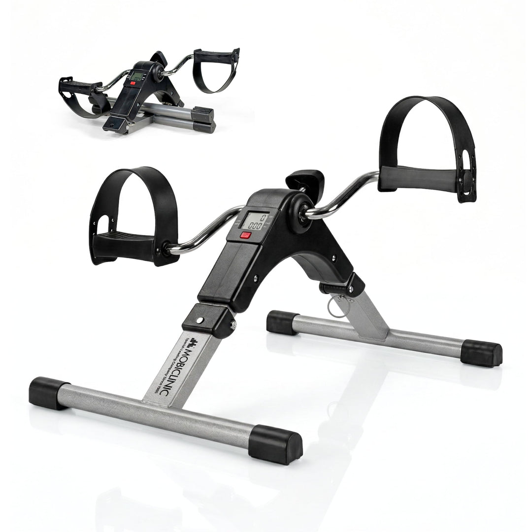 Mobiclinic®, Pedaltrainer, Klappbar, Einstellbarer Widerstand, LCD-Display, für Arme und Beine, kein