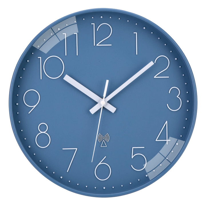 NESIFEE 30 cm, Moderne Funkuhr, funkgesteuerte Wanduhr, leise, kein Ticken, gut lesbar, batteriebetr