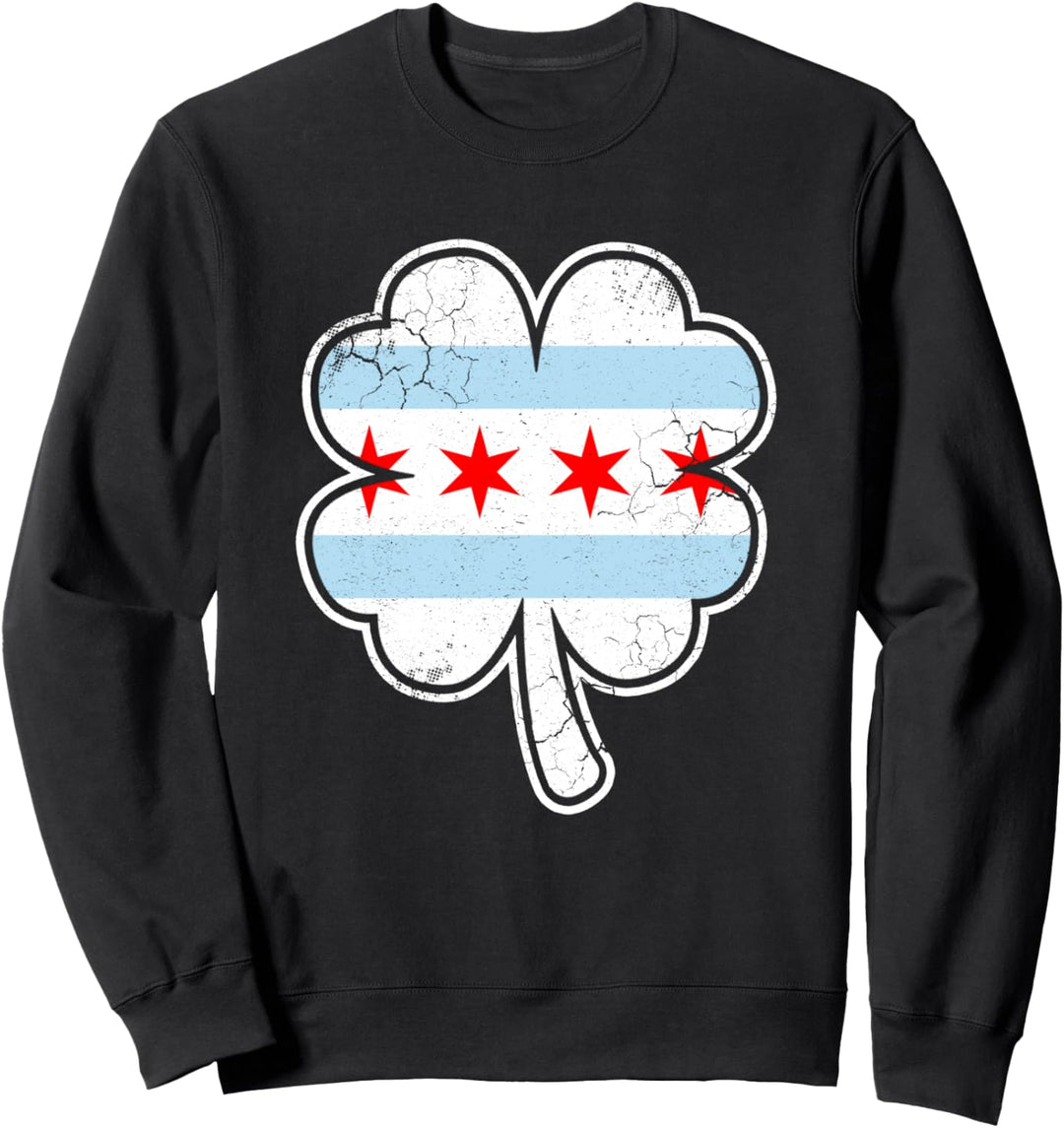 Irisch Chicago Glücksklee Chi Town St. Patrick's Day Sweatshirt