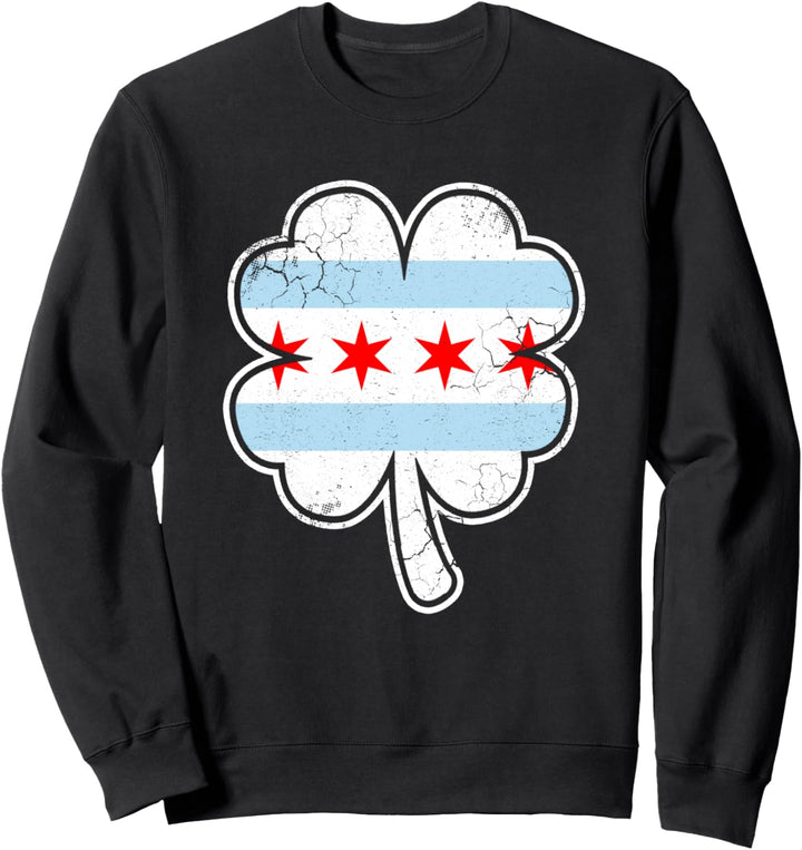 Irisch Chicago Glücksklee Chi Town St. Patrick's Day Sweatshirt