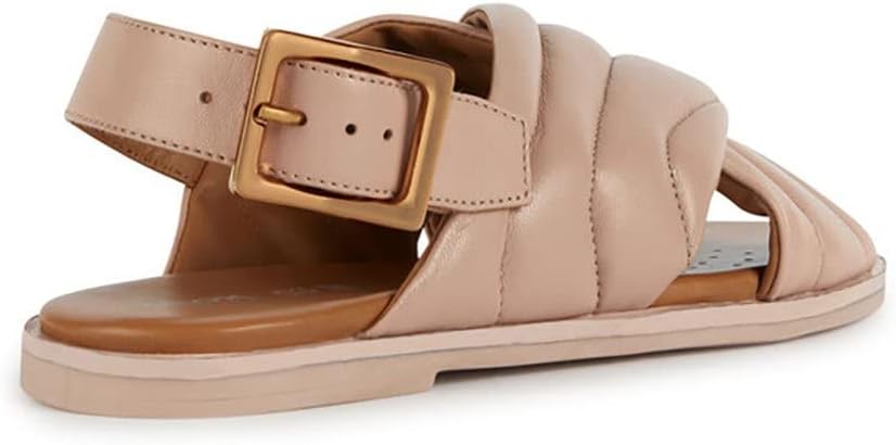 Geox Mädchen D Naileen Flat Sandal 36 EU Nude, 36 EU Nude