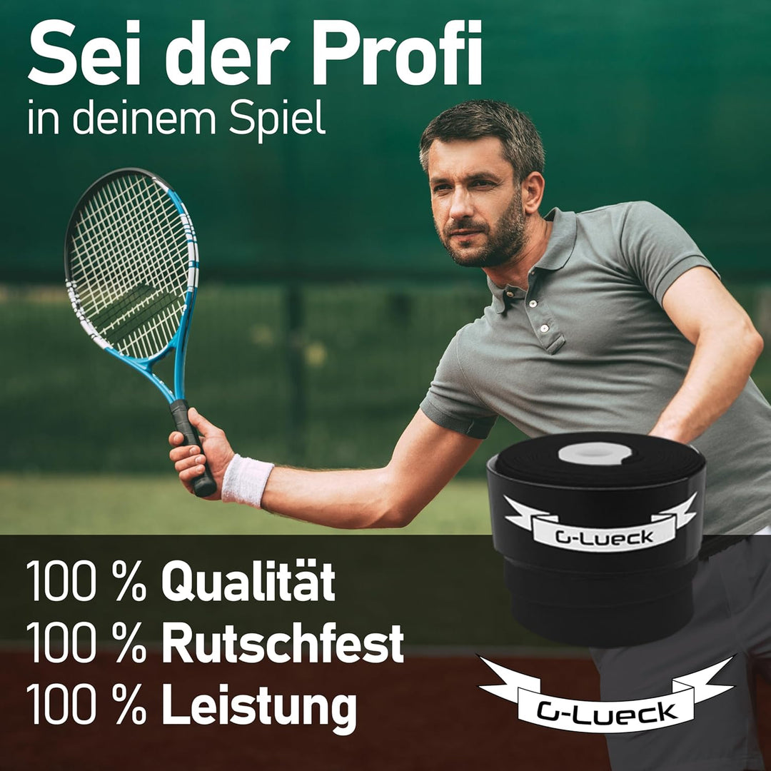 G-Lueck 27x Tennis Overgrips Talent Grip Griffband | 0,50-0,60mm Stärke | Für Squash Badminton Schlä