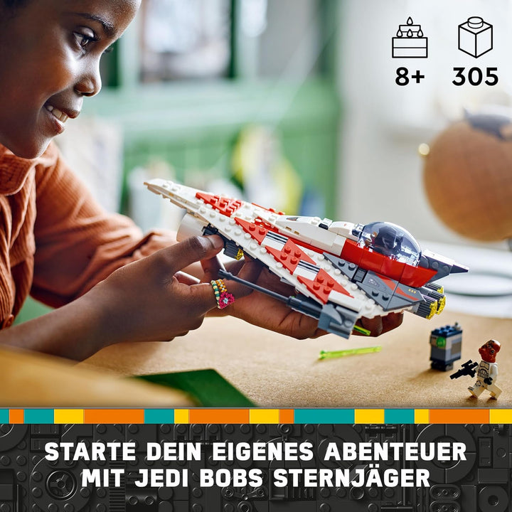 LEGO Star Wars Jedi Bobs Sternjäger, Bauspielzeug, Spielzeug-Sternenschiff Steinen, beliebter Charak