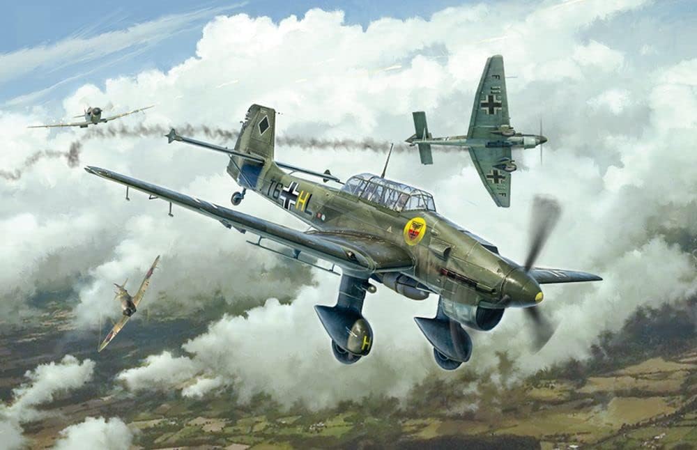 Italeri 2807S 1:48 Junkers JU-87B Stuka Bat.o.Brit, Modellbau, Bausatz, Standmodellbau, Basteln, Hob