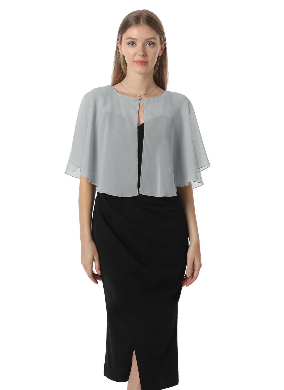 Chiffon Capelet Soft capes Shawls and Wraps for Evening Dress Wedding Cape 1920s shawl accessories f
