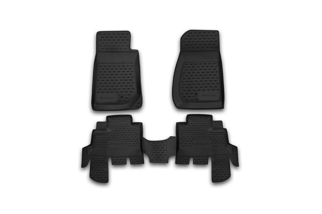 Element Gummimatten Passgenaue Fussmatten Jeep Wrangler 4 Tür 2007-2018 4 TLG.