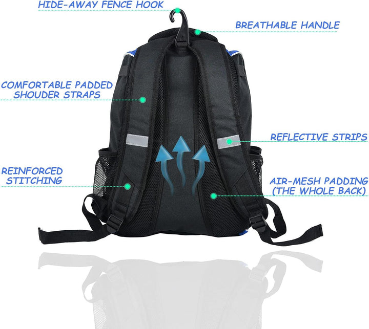 WOLT | Baseballtasche für Jugendliche – Schlägerrucksack für Baseball, T-Ball &amp; Softball-Ausrüstung