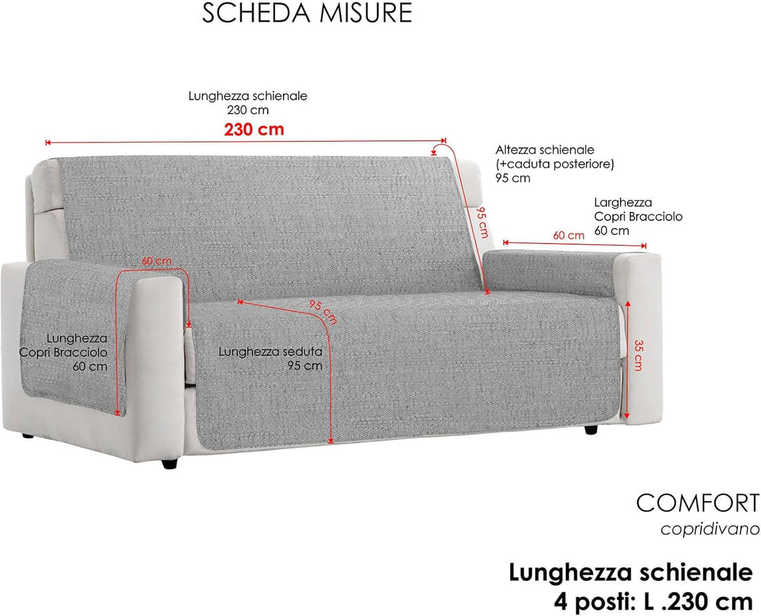 Komfort-Antigleiten-Sofa-Decke,4 Plätze, Braun 4 Plätze Braun, 4 Plätze Braun