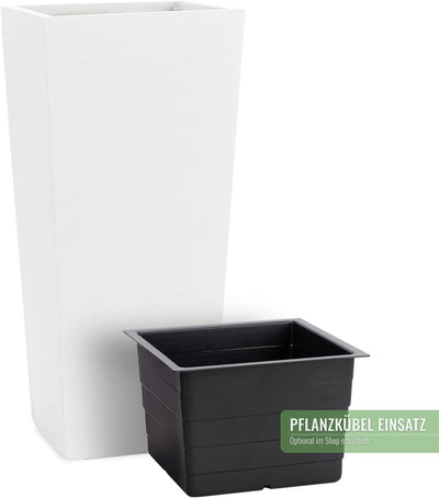Pflanzkübel Conic in Weiss - 80cm x 40cm x 40cm CONIC - 80x40x40cm, CONIC - 80x40x40cm