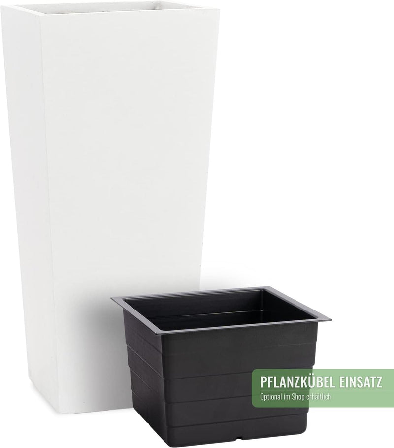 Pflanzkübel Conic in Weiss - 80cm x 40cm x 40cm CONIC - 80x40x40cm, CONIC - 80x40x40cm