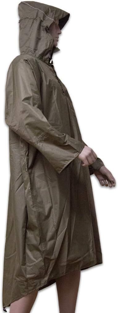 LOWLAND OUTDOOR Regenponcho - Wasserdicht (7000mm Wassersäule) XL Grun, XL Grun