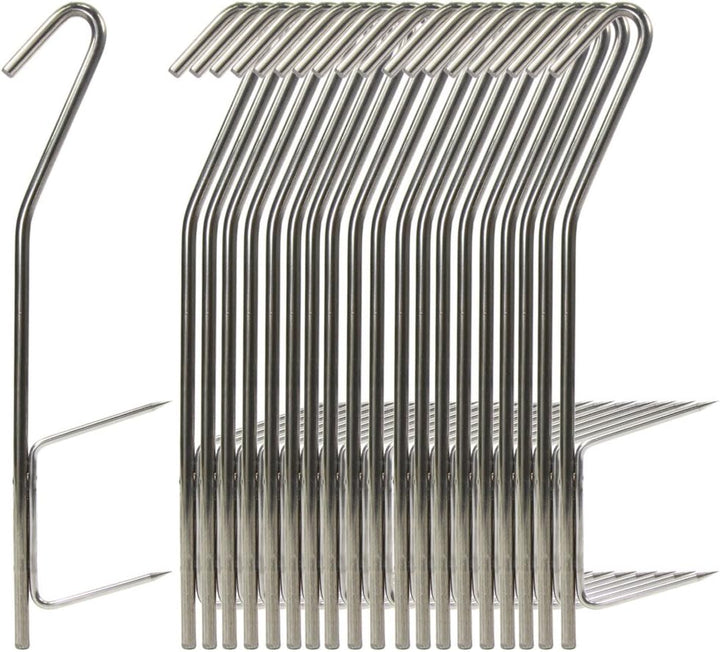 Croch 20 Stück Räucherhaken für Fisch und Fleisch, Räucherhaken