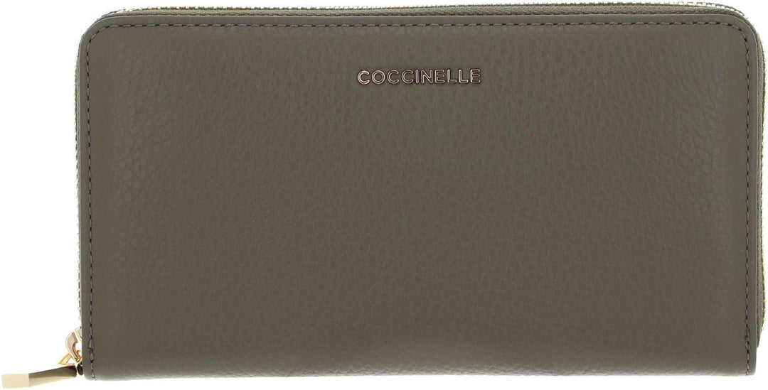 Coccinelle Metallic Soft - Geldbörse 7cc 18 cm Laurel Green, Laurel Green