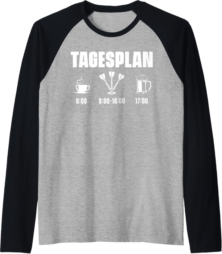 Darter Dartspor Dartscheibe Dartpfeil - Tagesplan Dart Raglan