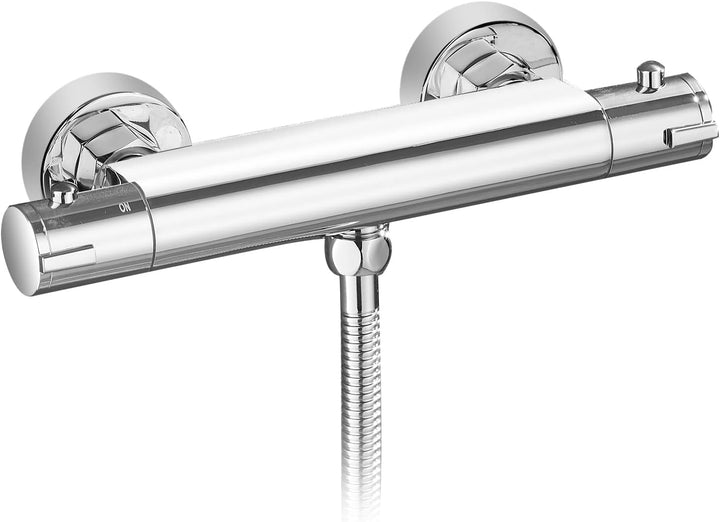 KEOKBON Duschthermostat mit 38 °C Sicherheitstaste, Duscharmatur Thermostat mit Durchflusseinstellun