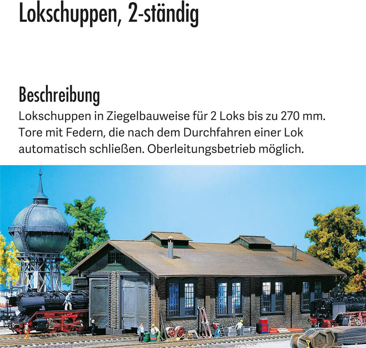 FALLER 120165 - Lokschuppen, 2-ständig
