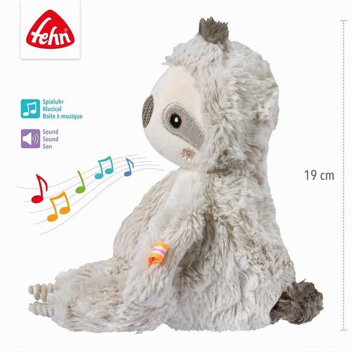 Fehn Einschlafhilfe Faultier – Baby Einschlafhilfe mit Soundmodul: Faultier Kuscheltier mit entnehmb