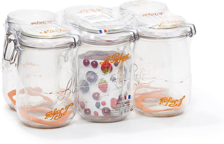 Le Parfait - Super Gläser - 1L , 6-er Pack 1 Stück, 1 Stück