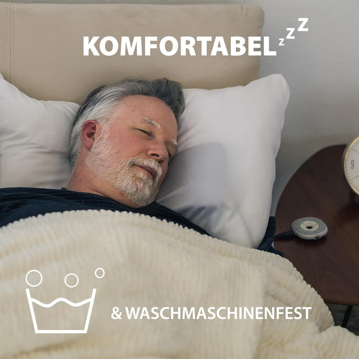 Avantree Slumber - Bluetooth-Kissenlautsprecher zum Schlafen mit eingebautem Weissem Rauschen, Fernb
