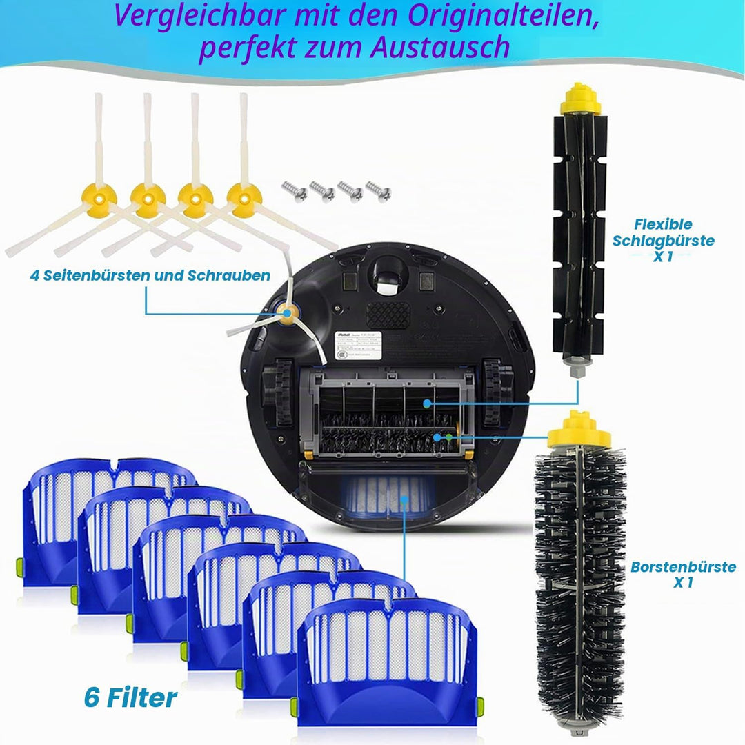 Ersatzteile für iRobot Roomba 600 Serie 604 605 606 610 612 614 615 616 620 621 626 627 630 631 632