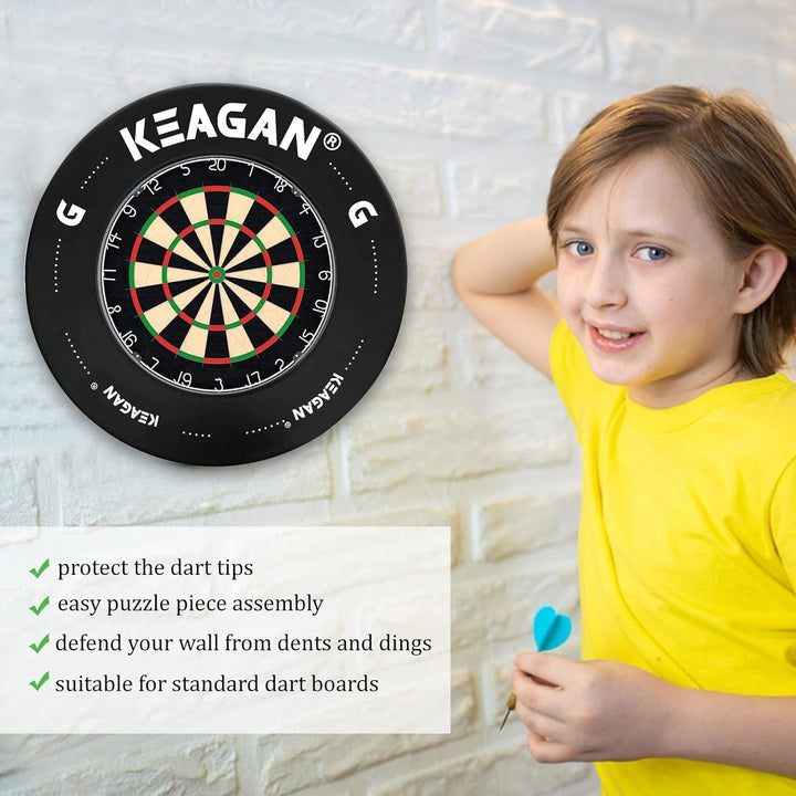 KEAGAN Dartboard Umrandungsring, Eva Dartboard Wandschutz, 2,5 cm Dicker Dartboard Umrandung, Spleis