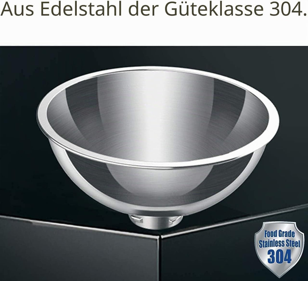 PewinGo Katzennapf-15°Kipphals-Schutzschale Edelstahl Lebensmittelqualität, Maschinenwaschbar,rutsch