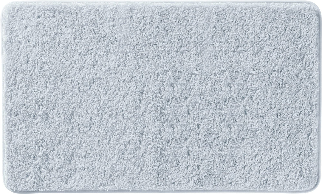 Erwin Müller Badematte, Badteppich, Badvorleger Rhodos Uni rutschhemmend Silber Grösse 60x100 cm - u