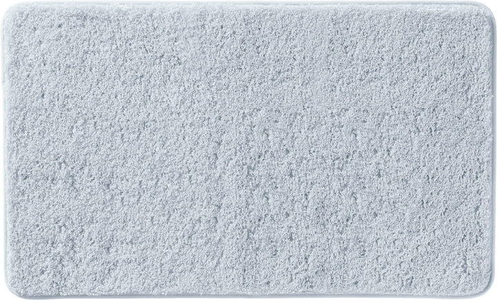 Erwin Müller Badematte, Badteppich, Badvorleger Rhodos Uni rutschhemmend Silber Grösse 80x150 cm - u