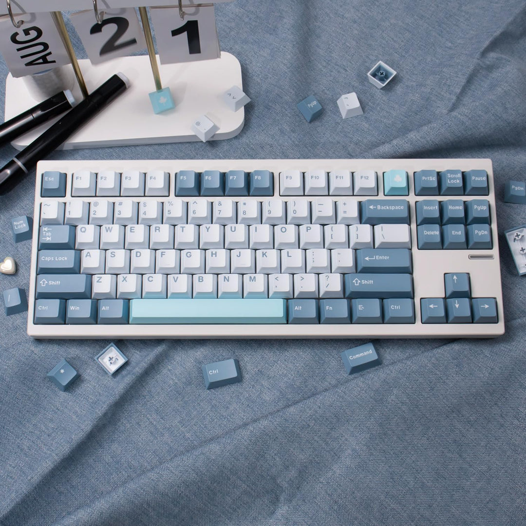 172 Tasten Double Shot Shoko Tastenkappen Cherry Profile Fit for 61/64/87/104/108 Cherry Mx Switches