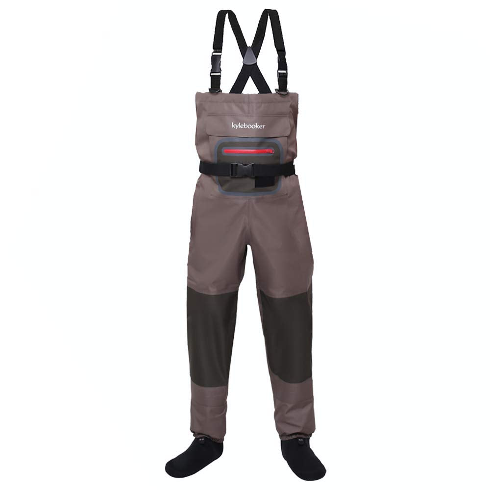 Kylebooker Angler Watvögel Angelhose Wathose Herren Anglerhose Atmungsaktiv Fliegenfischen Angelbekl