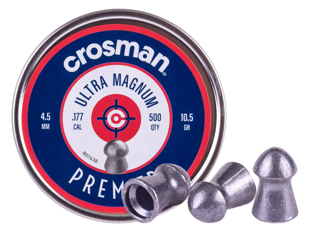 Crosman Unisex-Erwachsene Schwere, gewölbte Oberfläche 177 ULTRAMATCH Pellets, Silber
