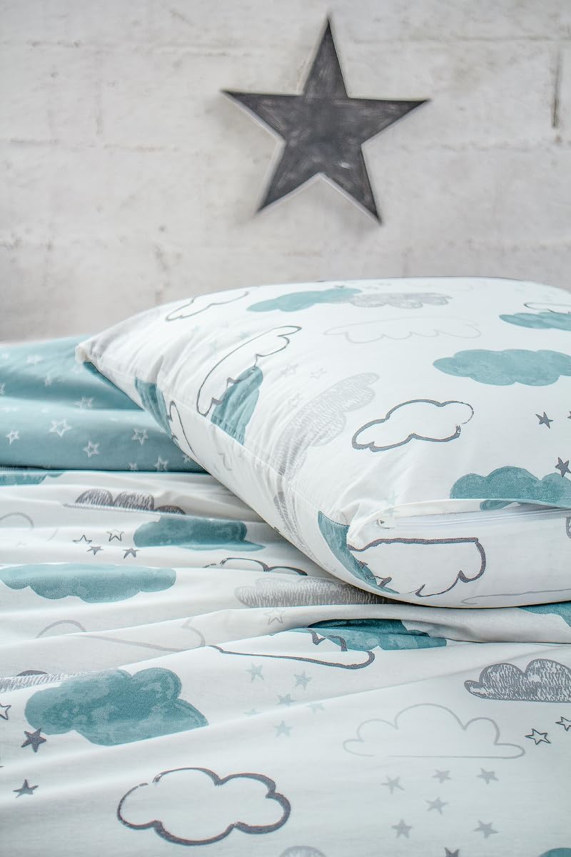 nordqueen Baby&Kinderbettwäsche 100% Baumwolle Bettbezug aus Atmungsaktive, Weiche und Angenehme Sch