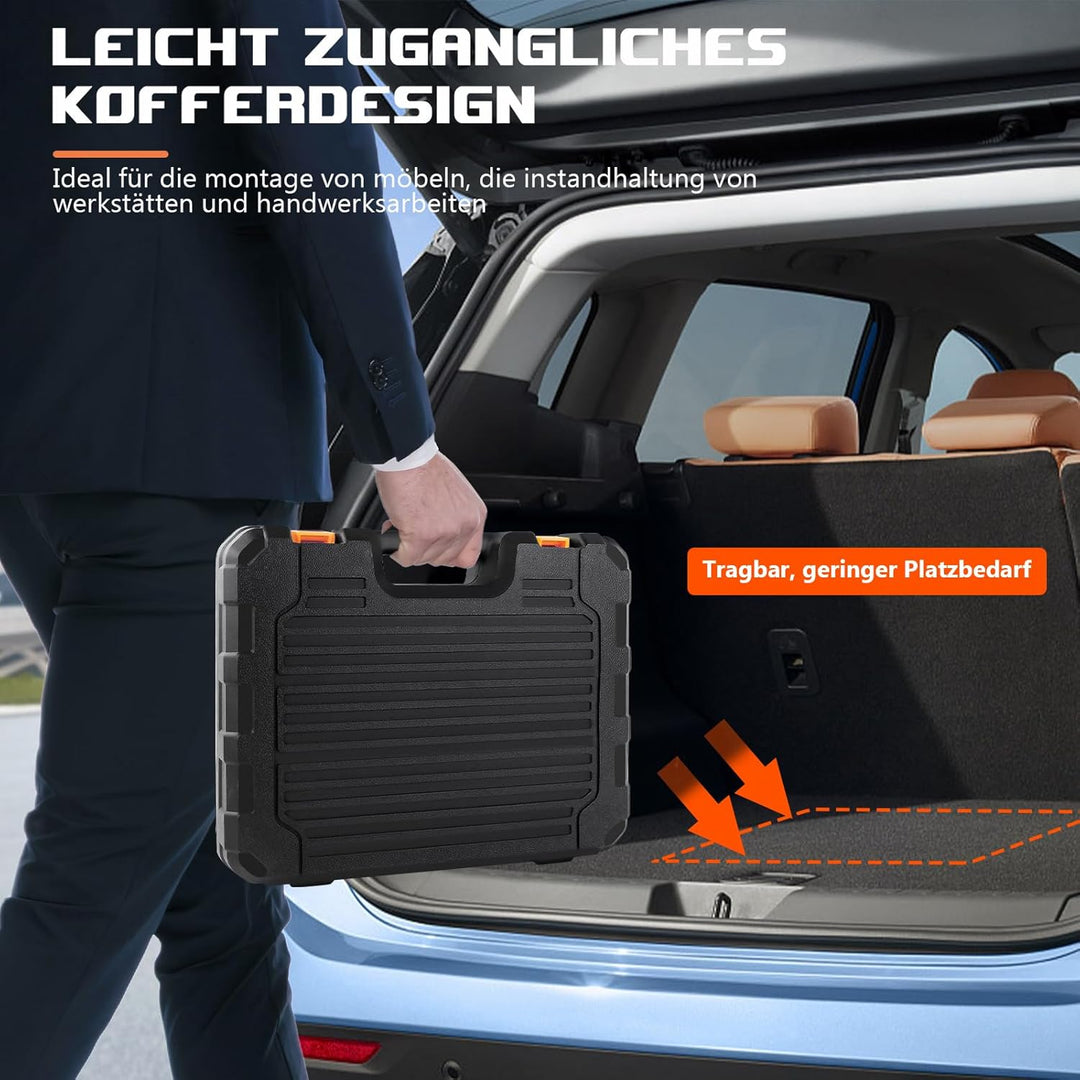 Werkzeugkoffer Set 102 tlg Werkzeug Satz Werkzeugkasten Werkzeugkiste schlüssel Werkzeugkoffer mit W