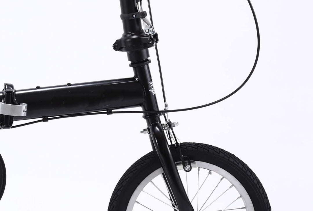 14/16 Zoll Klapprad Vorne Und Hinten, Kohlenstoffstahlrahmen Variable Geschwindigkeit Erwachsenenfah