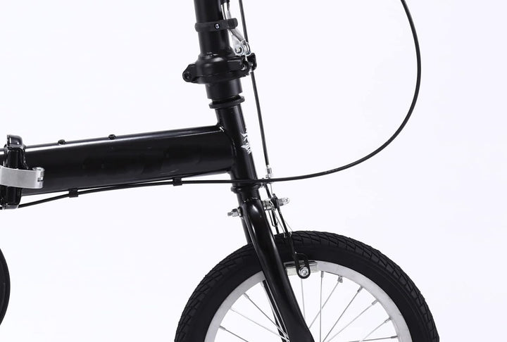 14/16 Zoll Klapprad Vorne Und Hinten, Kohlenstoffstahlrahmen Variable Geschwindigkeit Erwachsenenfah