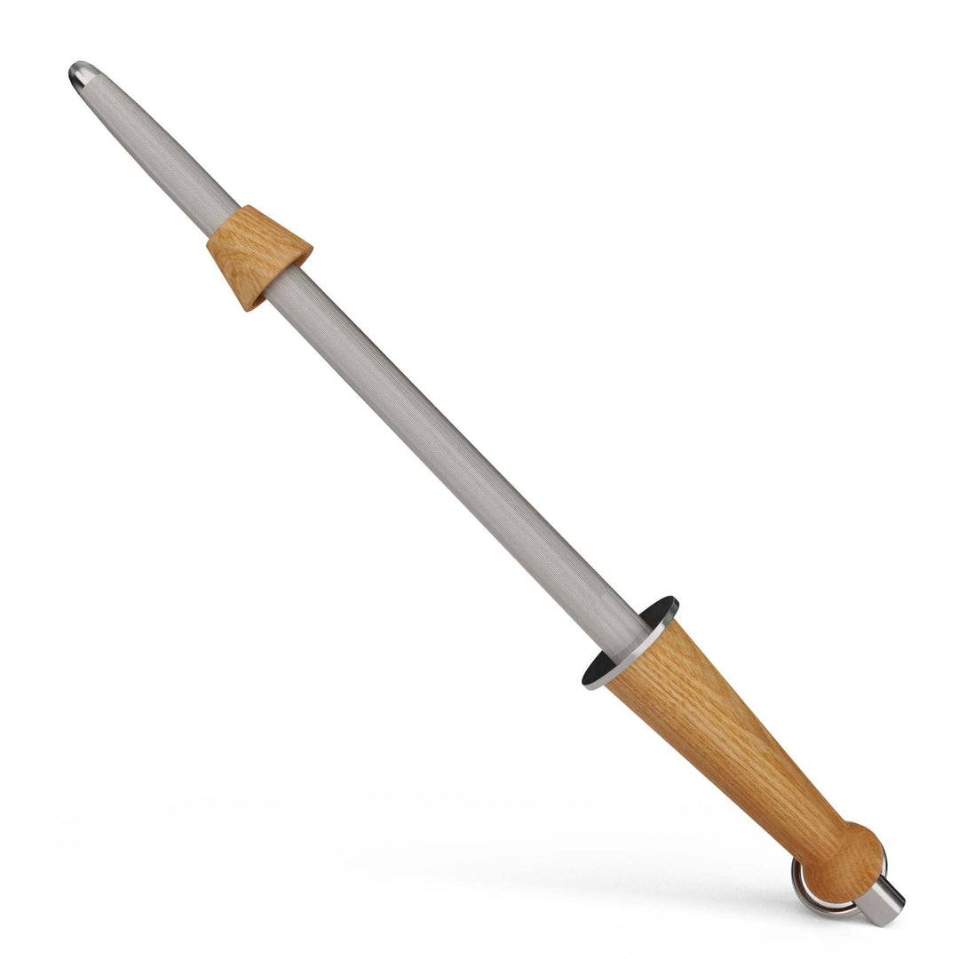 GÜDE Solingen Tradition - Wetzstahl geschmiedet, 32 cm, Esche, K.GÜDE, Handmade Germany, Braun, Wetz