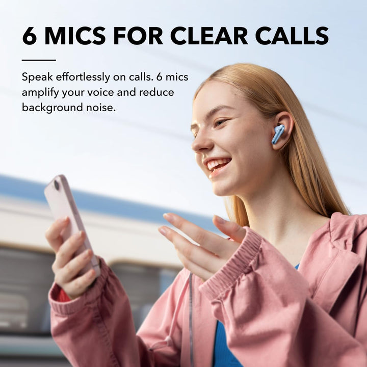 soundcore by Anker Liberty 4 NC Kabellose Earbuds mit Geräuschunterdrückung, 98,5% Noise Cancelling,